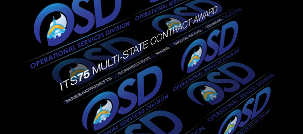 The image features multiple repeating logos of OSD (Operational Services Division)