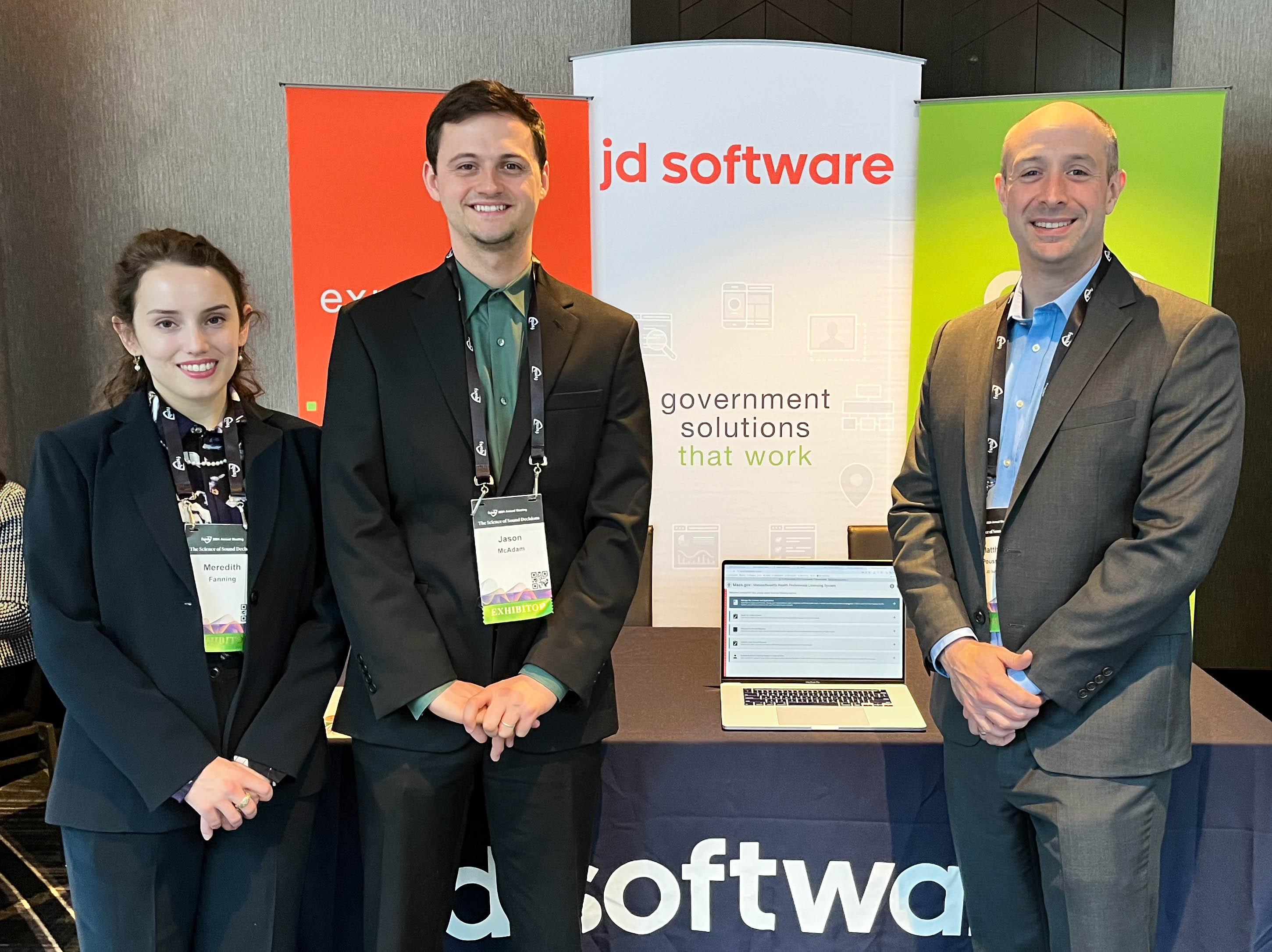 picture of jd software staff at the 2024 fsmb conference